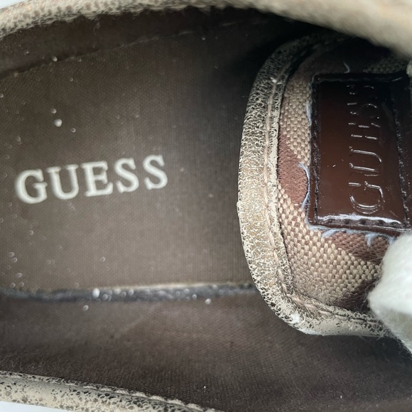 GUESS Brown logo sneakers Size 9 - Picture 5 of 12